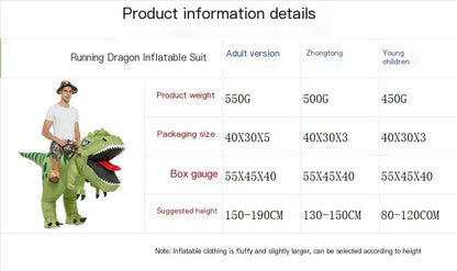 Kids Inflatable T-Rex Costume