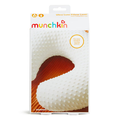 Munchkin Ultra-Luxe Infant Feeding Pillow Cover - Machine Washable Fits Most Standard Nursing & Bottle Feeding Pillows